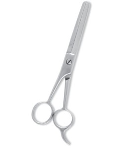 Thinning Scissor. Double Blade Teeth. Satin Finish